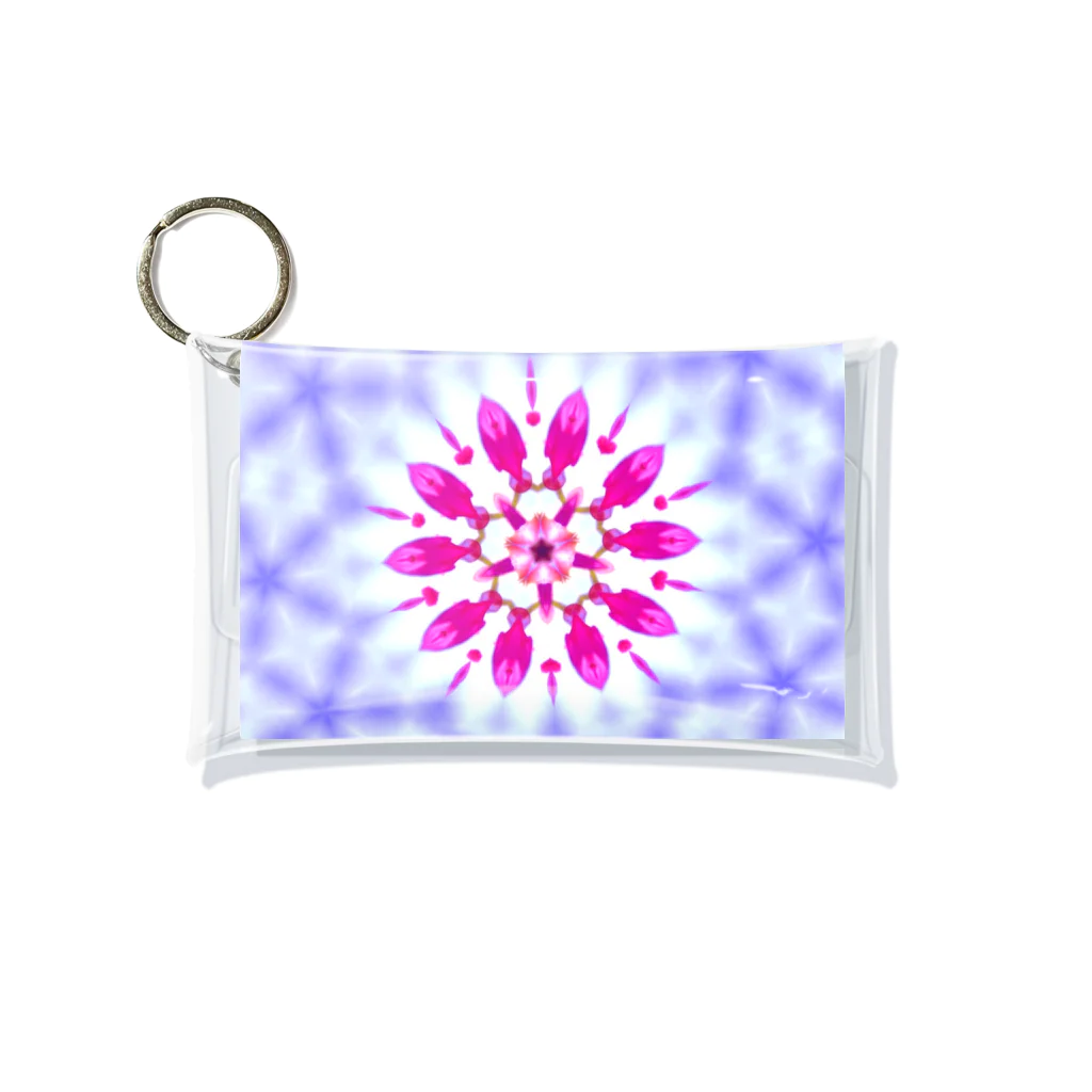 Flower kaleidoscopeの桜の万華鏡 Mini Clear Multipurpose Case