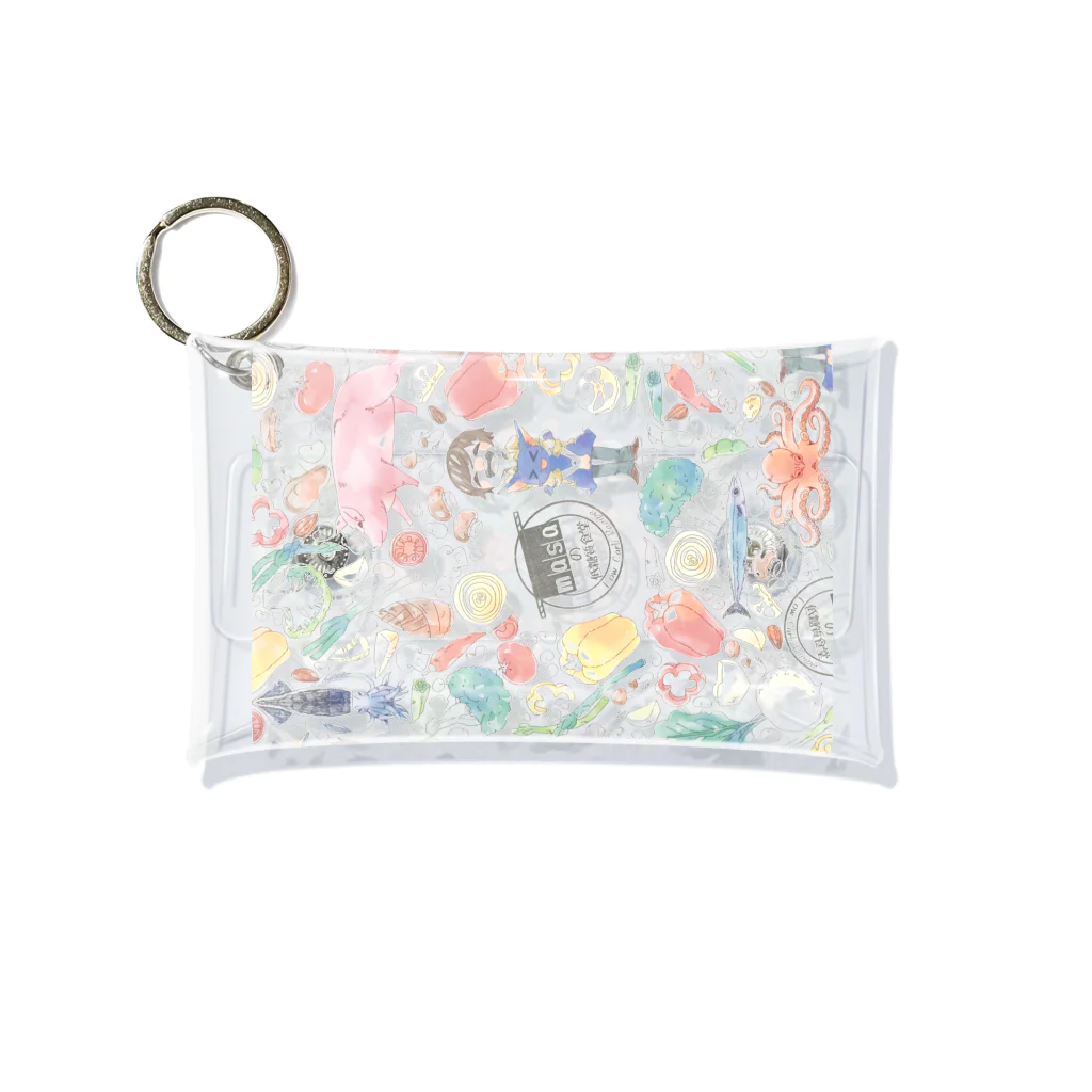 低糖質食堂 / masa✩のるるちゃんグッズ Mini Clear Multipurpose Case