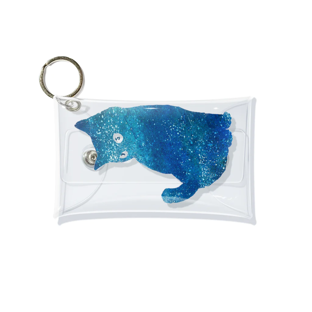 WAMI ARTの宇宙猫 Mini Clear Multipurpose Case