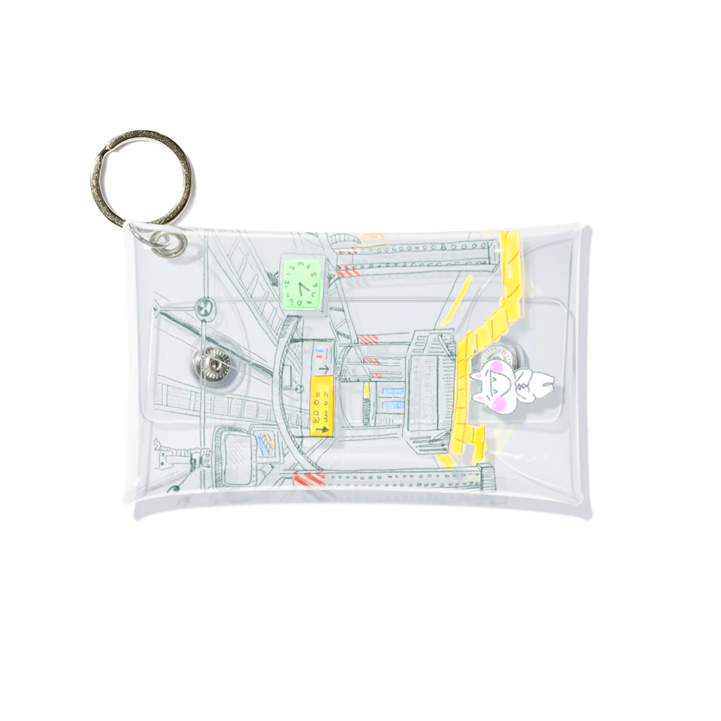 33asahiのお気に入りの駅 Mini Clear Multipurpose Case