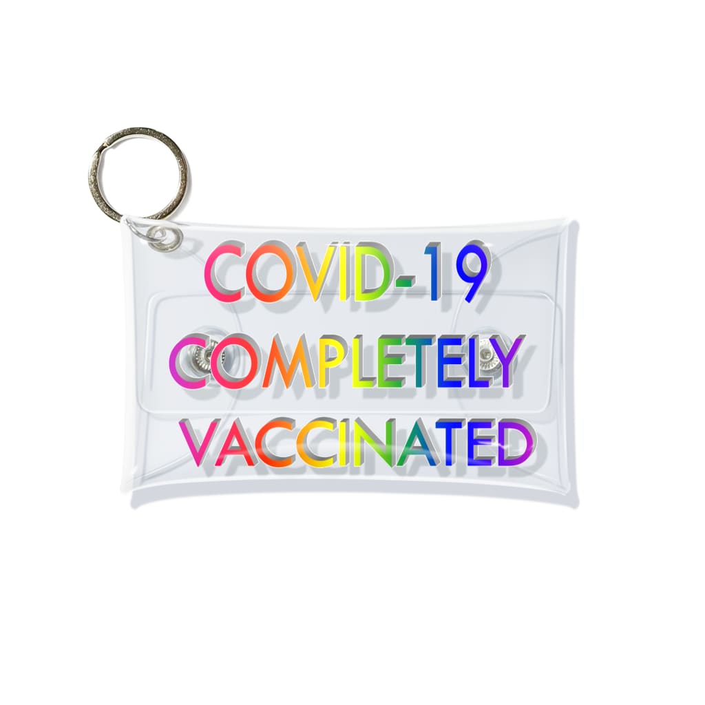 でおきしりぼ子のCOVID-19_ワクチン完全接種済(縦) Mini Clear Multipurpose Case