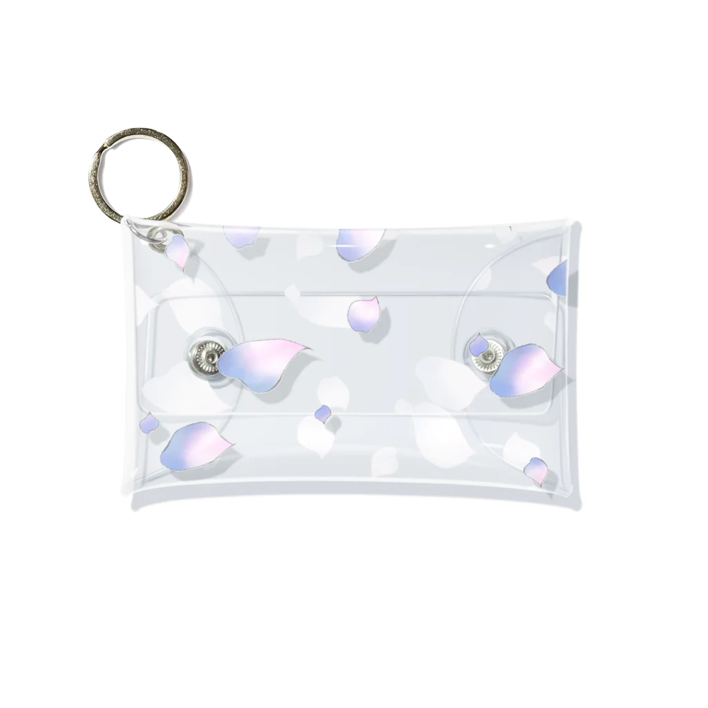 儚くて脆い 夢か現かの儚げな花びら Mini Clear Multipurpose Case