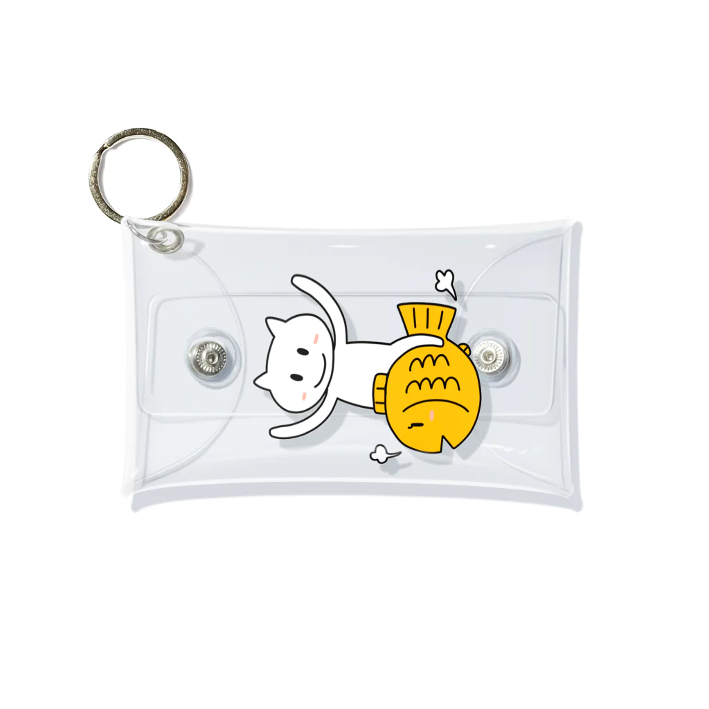 そらグリーンのお店のたいねこくん Mini Clear Multipurpose Case