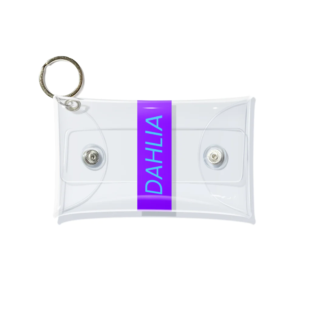 DAHLIAのDAHLIA LOGO PURPUL&BLUE Mini Clear Multipurpose Case