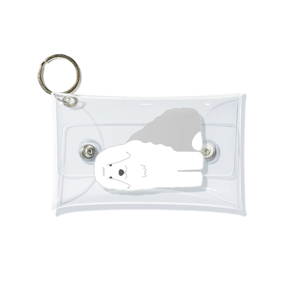 ゆいたっく／犬イラストのオールドイングリッシュシープドッグ Mini Clear Multipurpose Case