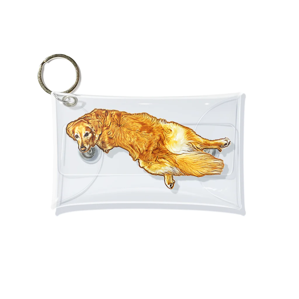 flatcoatedretrieverのgolden retriever Mini Clear Multipurpose Case