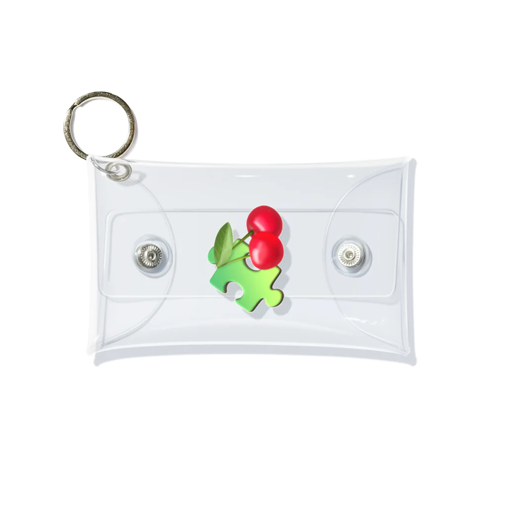 Bubble gumのパズルしながらさくらんぼ食べたいよね Mini Clear Multipurpose Case