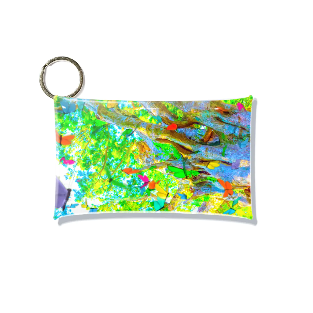 NEON LIGHT STARSのYOU are in wonderland*green Mini Clear Multipurpose Case