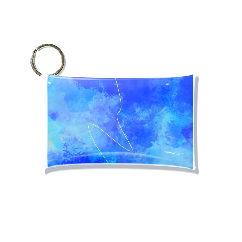 絵のグッズのblue Mini Clear Multipurpose Case