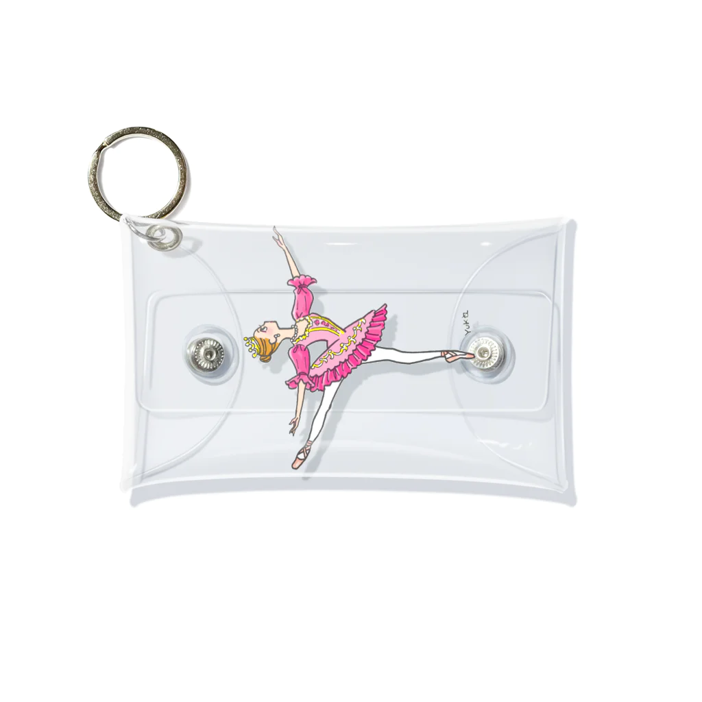 イラストレーター＊サトウユカのバレリーナシリーズ＊オーロラ姫 Mini Clear Multipurpose Case