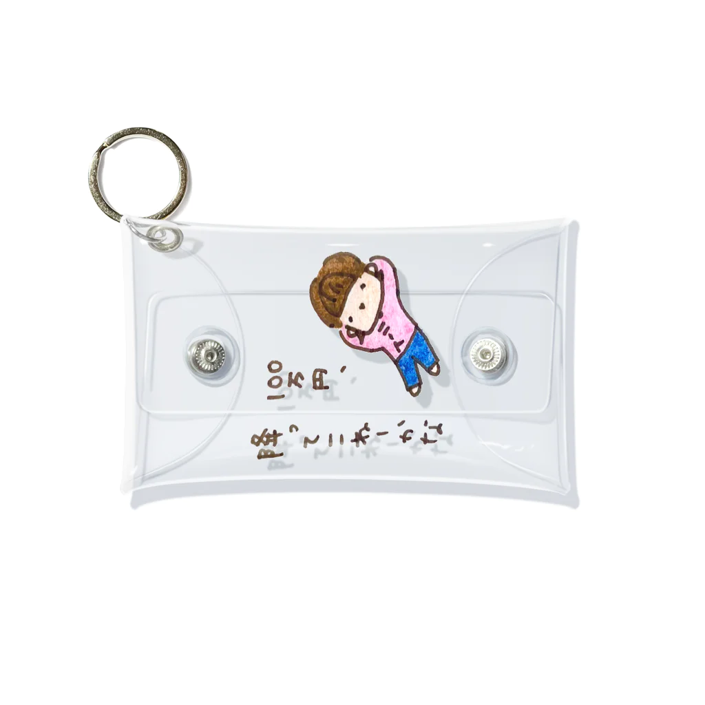 ちんちくりんのおみせの「１００万円、降ってこねーかな」シリーズ Mini Clear Multipurpose Case