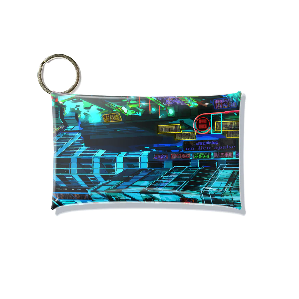 aero_acidのcyberpunk  tokyo Mini Clear Multipurpose Case