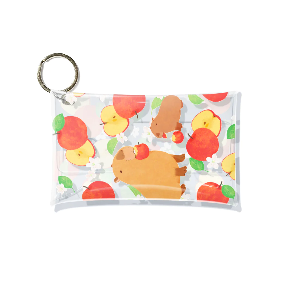 カピバラグッズ by miyucapyのカピバラりんご Mini Clear Multipurpose Case