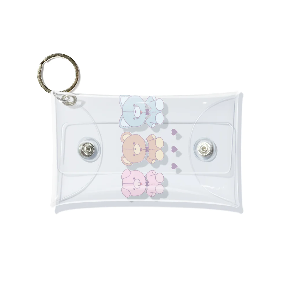 Nap time のplush toy Mini Clear Multipurpose Case