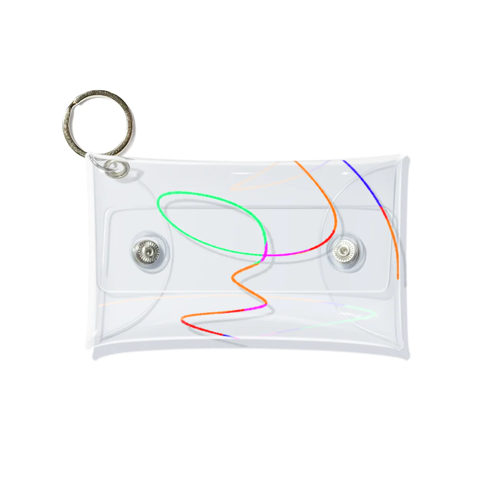 ○△□(まるさんかくしかく)のらくがきポップ Mini Clear Multipurpose Case