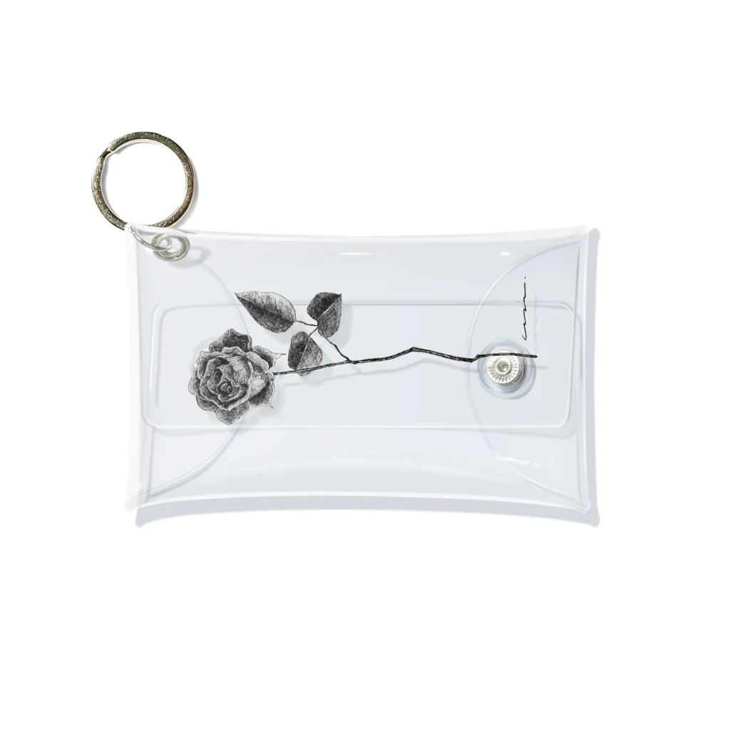 カタナシ　ウミのRose Mini Clear Multipurpose Case