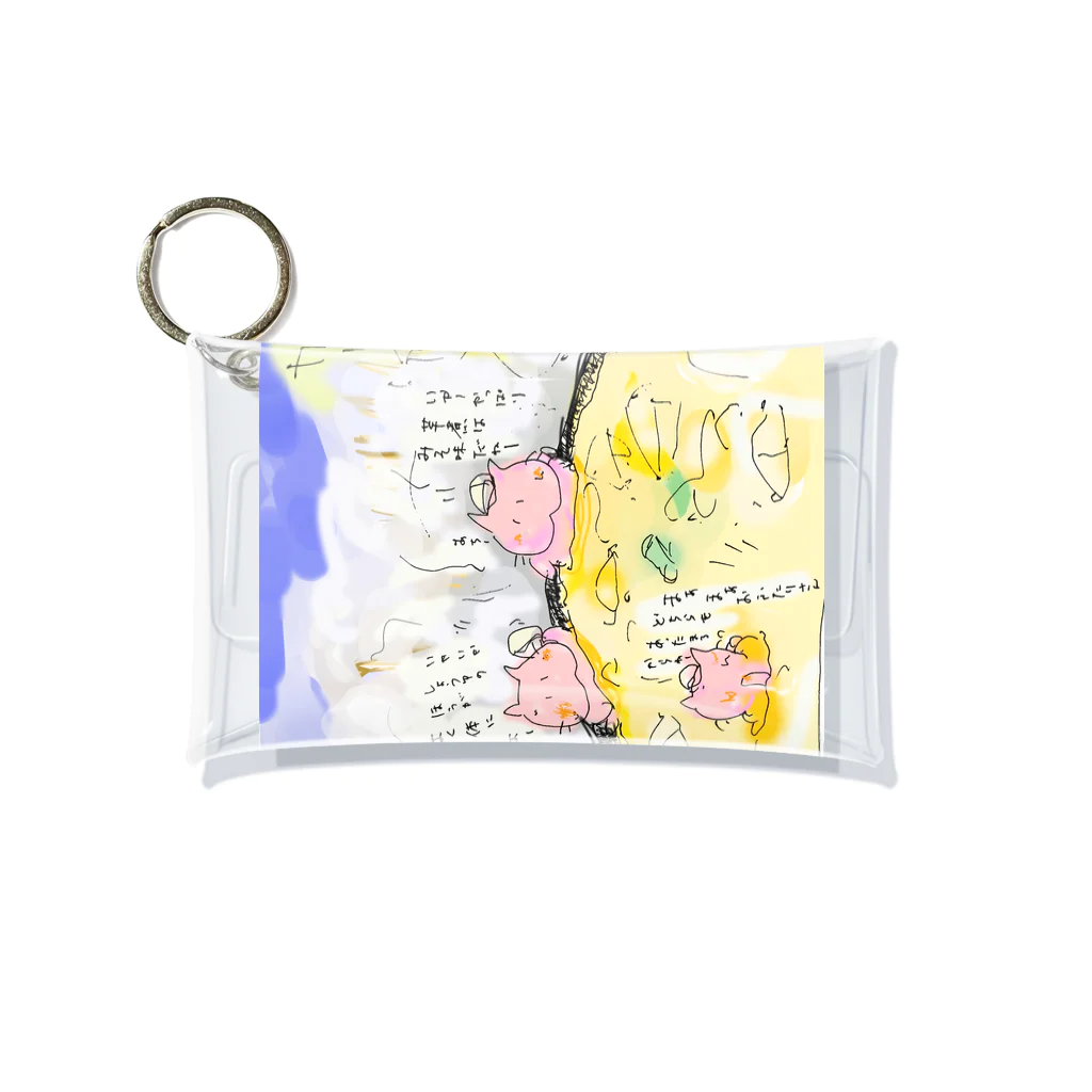 にゃじ川ぬっこの芋煮ぬこ Mini Clear Multipurpose Case