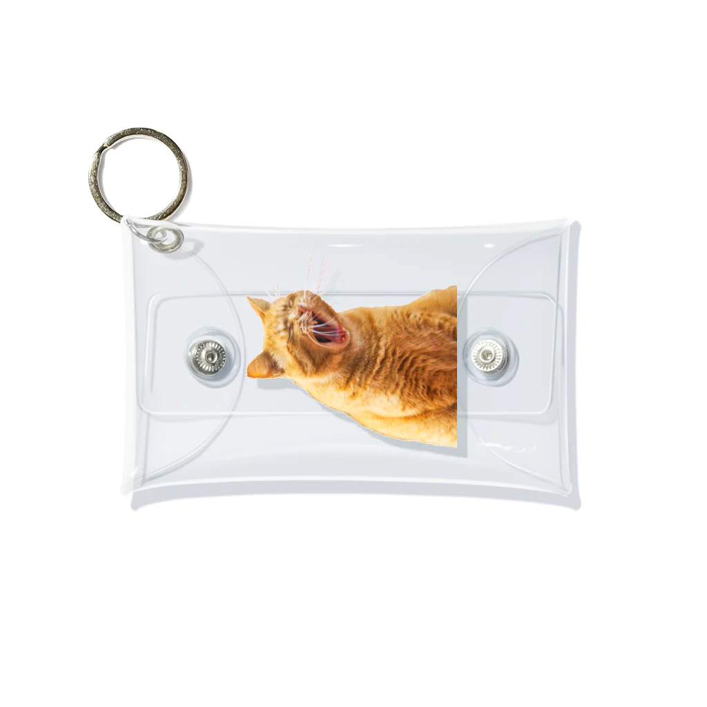 umameshiのあくびネコ / yawning cat Mini Clear Multipurpose Case