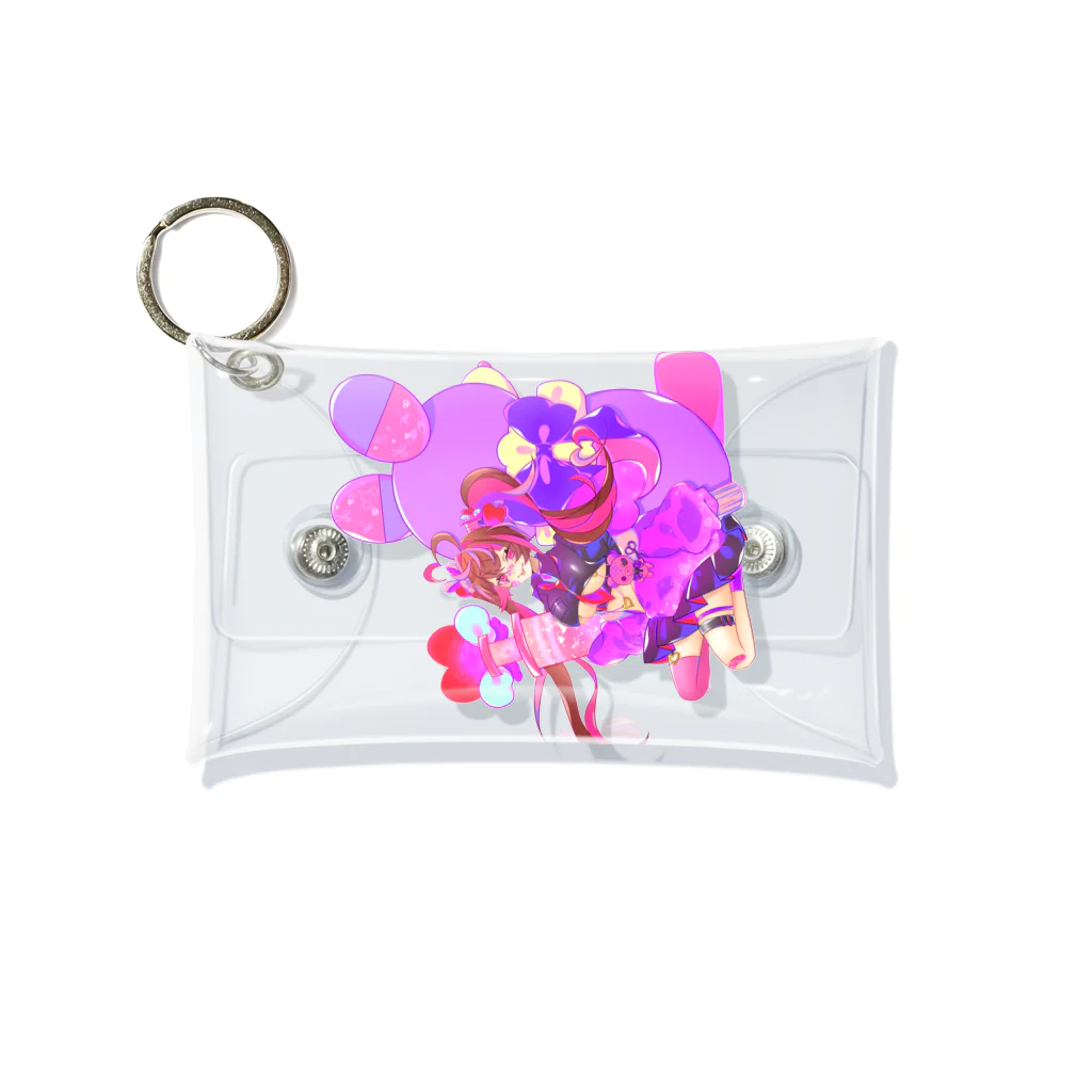 Rimε・●・зstoreのやみかわぷりんちゃん Mini Clear Multipurpose Case