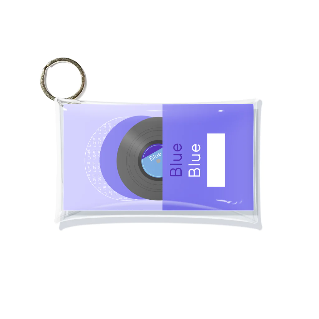 gumiの推し色★Blue レコード Mini Clear Multipurpose Case