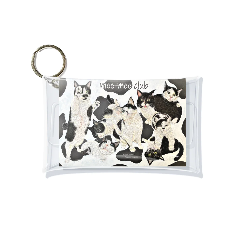 queue-cleのmoo moo クリアケースミニ Mini Clear Multipurpose Case