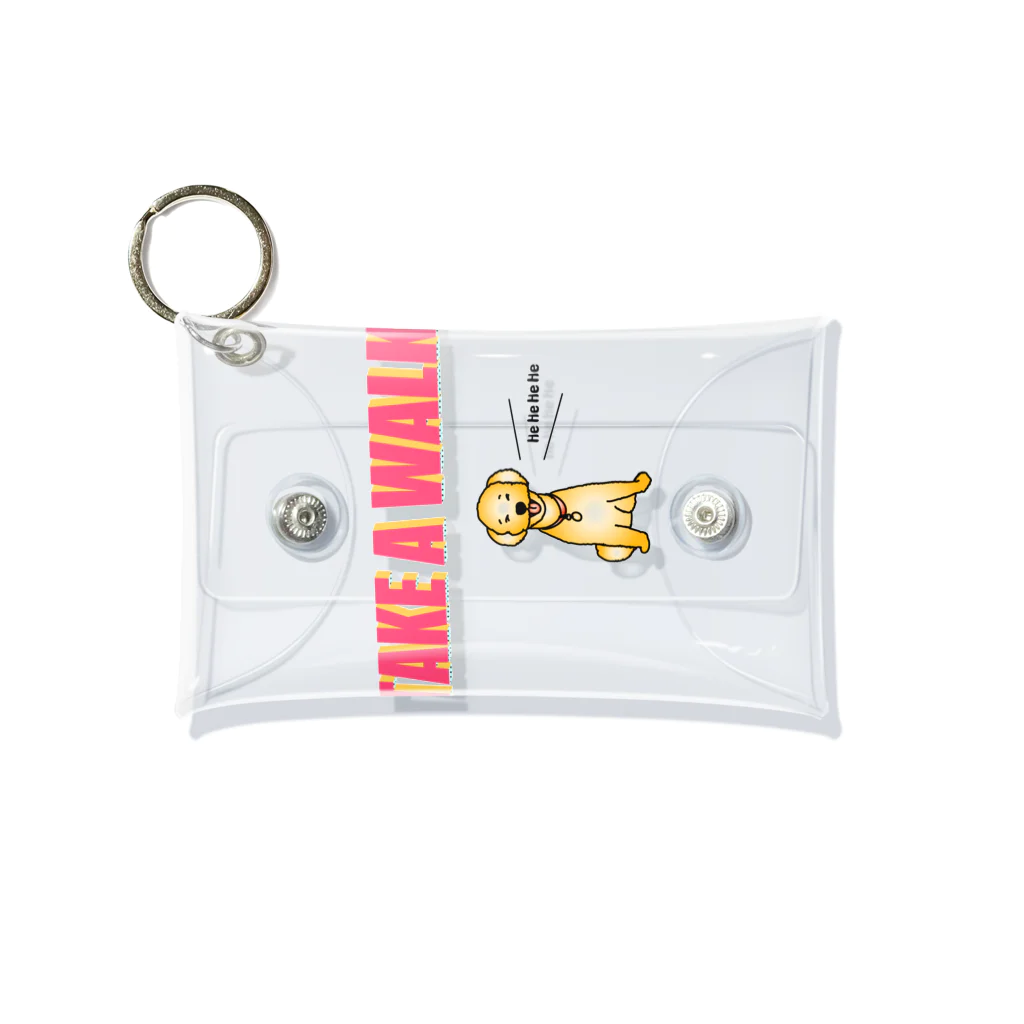 かっぺのお店のheheheheむっくんTシャツ Mini Clear Multipurpose Case