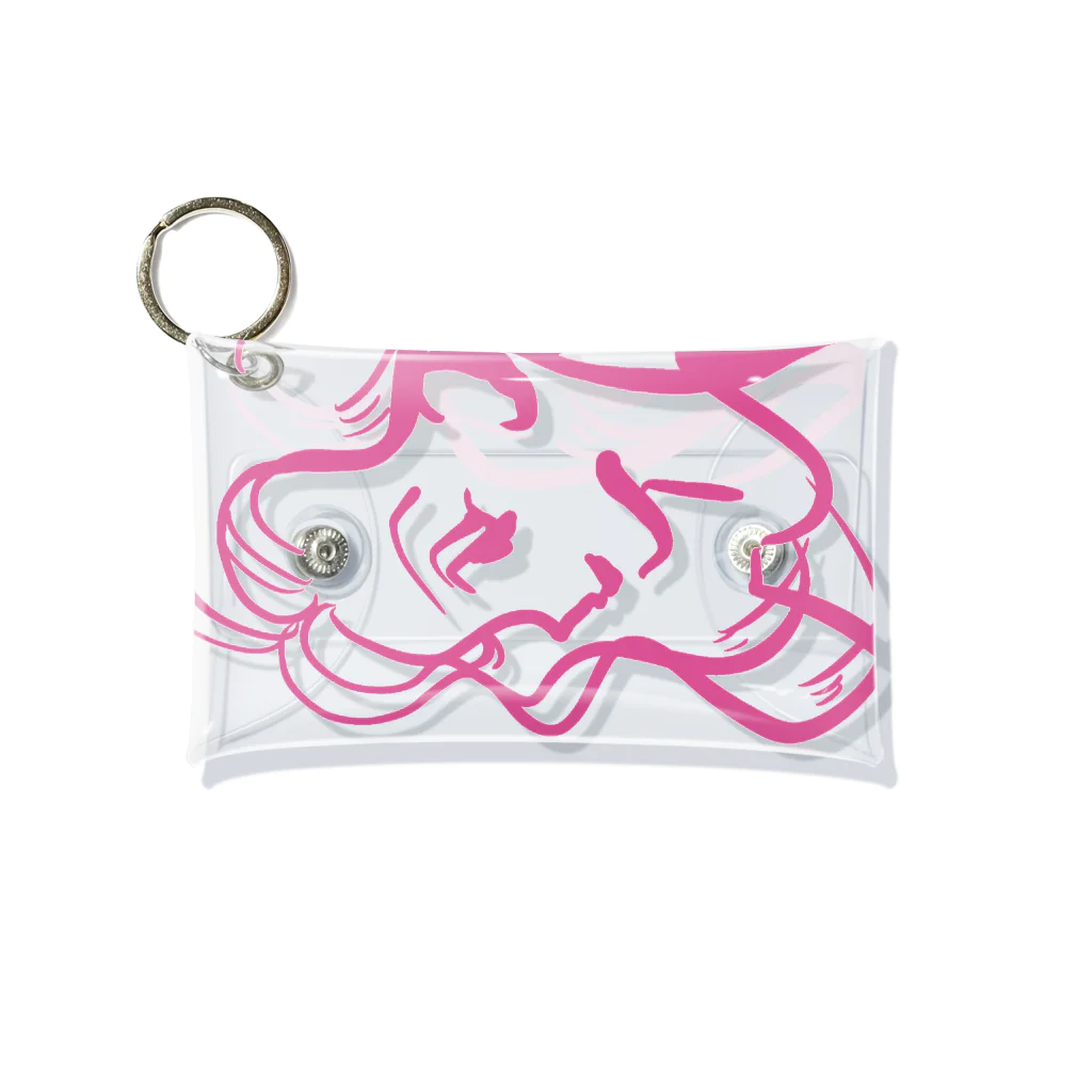 Turtle-tのPink_Girl Mini Clear Multipurpose Case