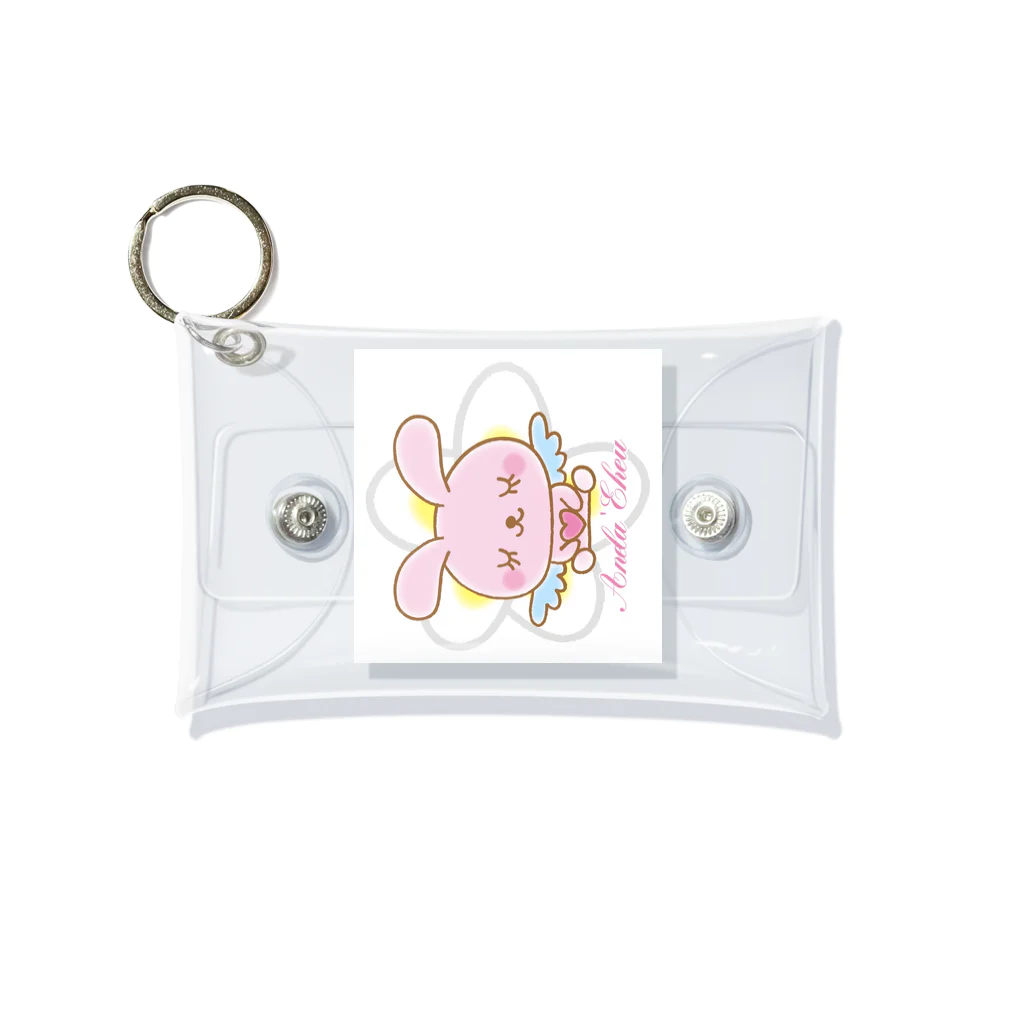 Anela’Eheuの天使のうさぎハピバニちゃん Mini Clear Multipurpose Case