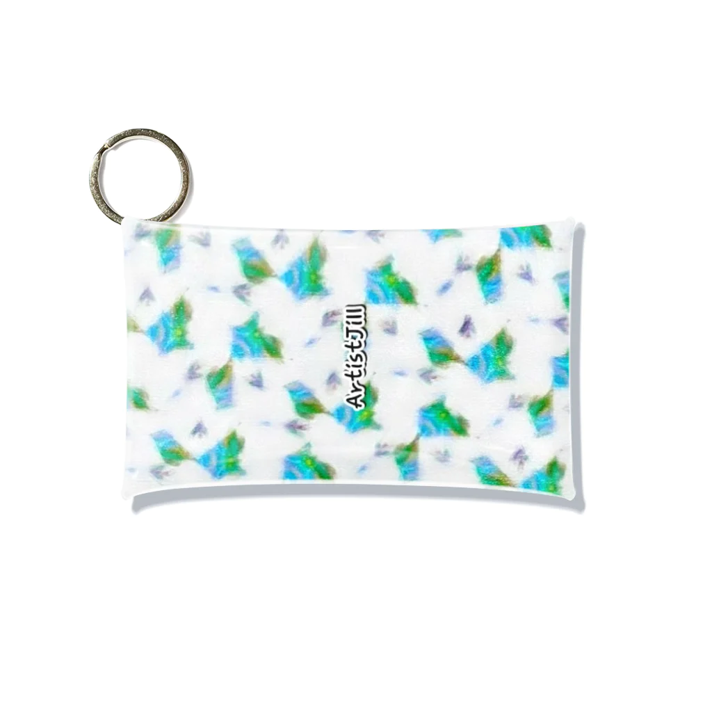 【ホラー専門店】ジルショップの絵画風さわやかグリーン Mini Clear Multipurpose Case