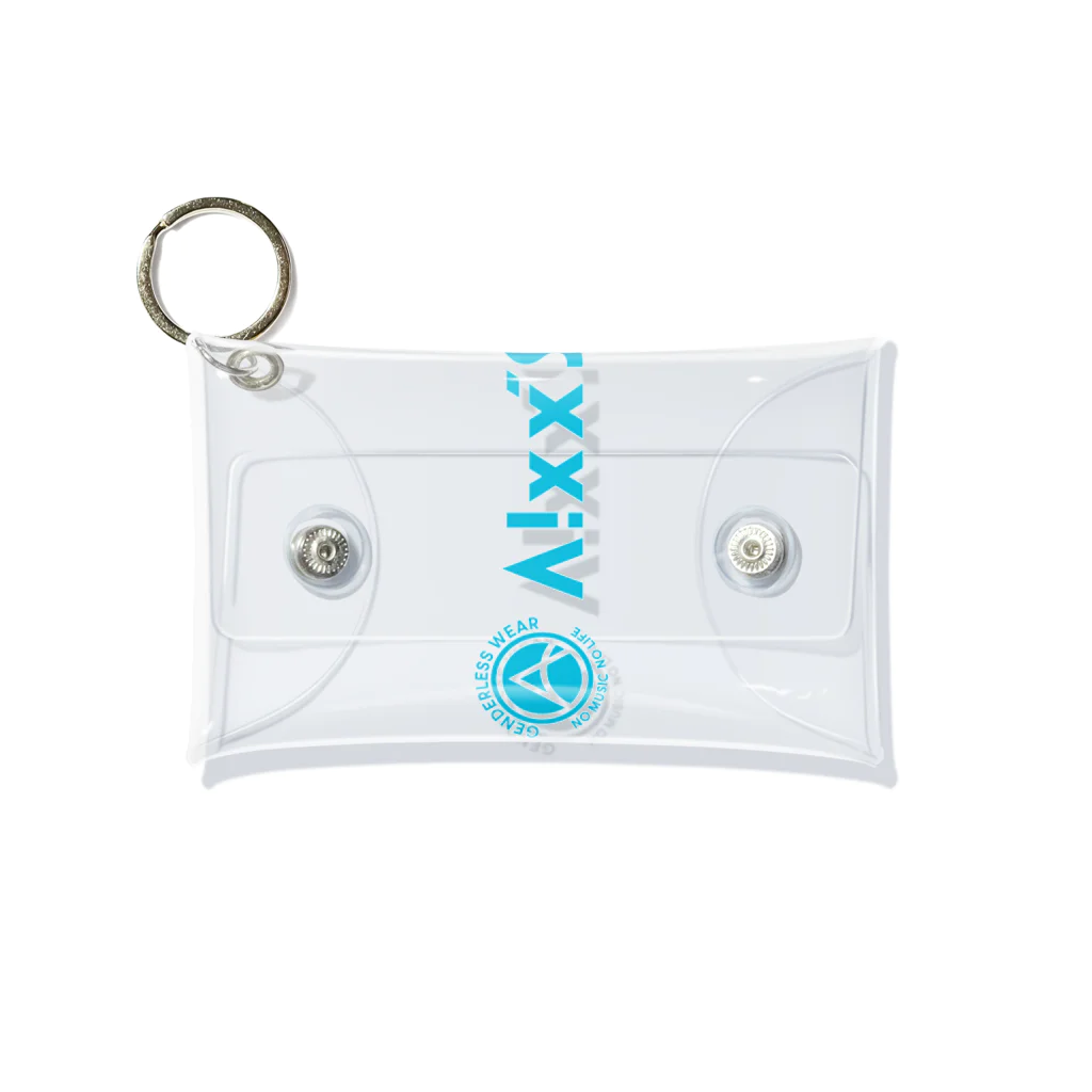 LGBTQジェンダーレスブランドAixx'sオリジナルロゴアイテムのAixx'sロゴアイテム Mini Clear Multipurpose Case