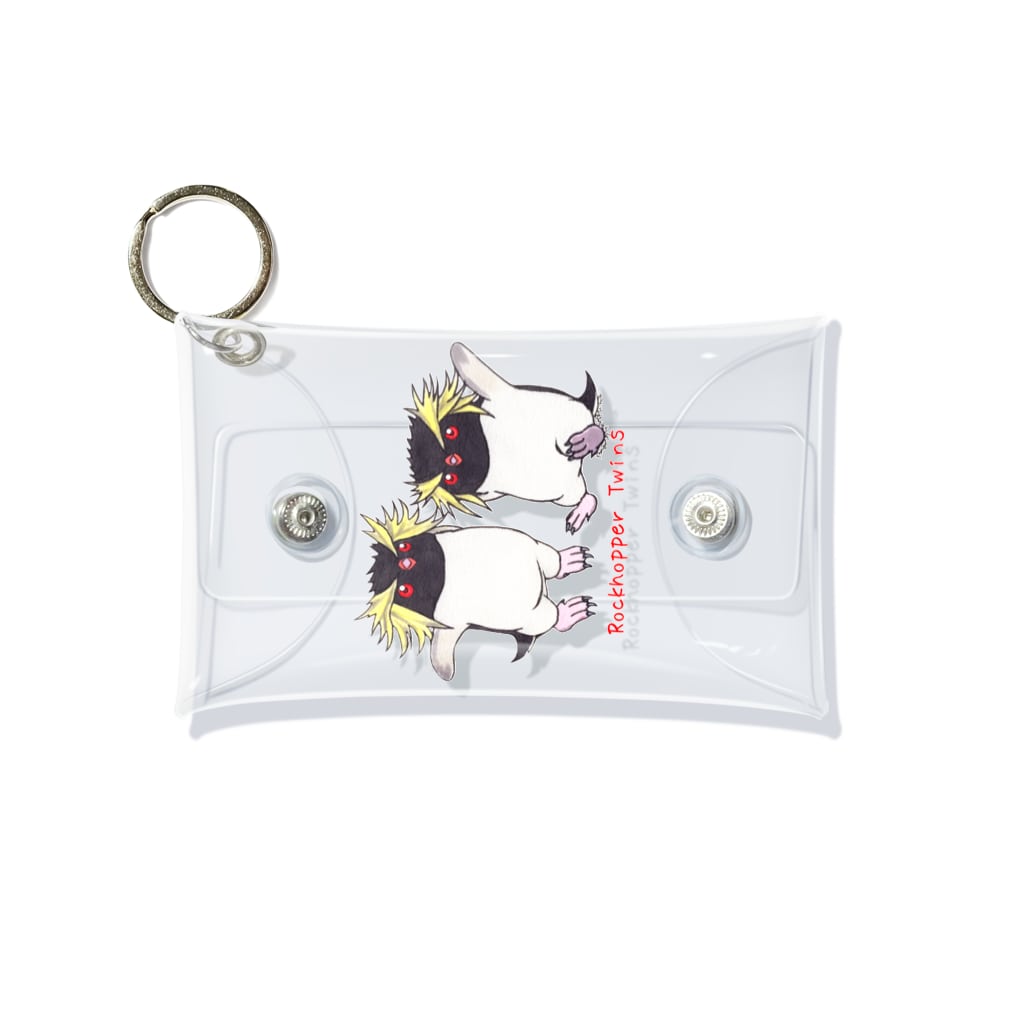 ヤママユ(ヤママユ・ペンギイナ)のふたごのイワトビペンギン(キタ) Mini Clear Multipurpose Case