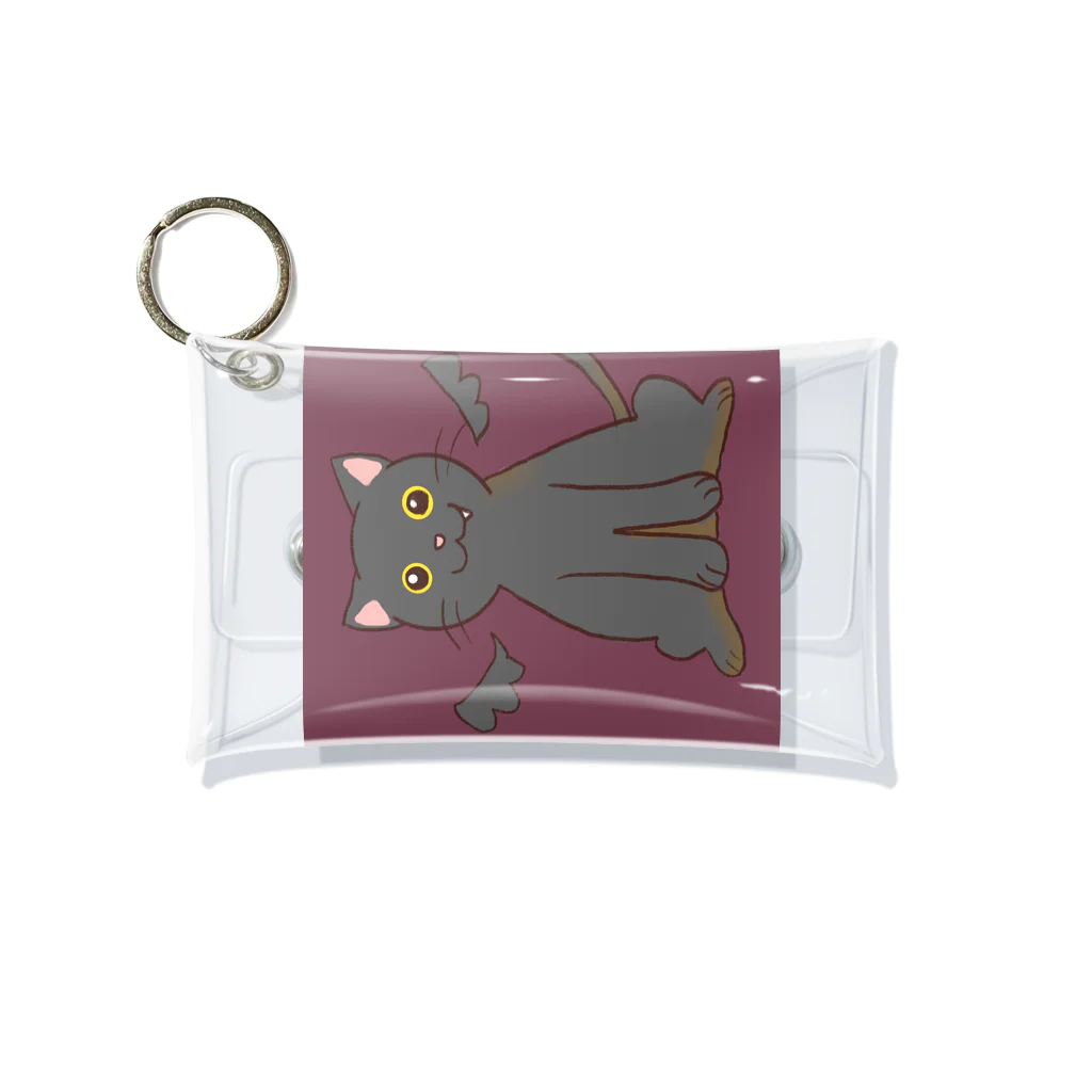 あおの小悪魔ねこちゃん Mini Clear Multipurpose Case