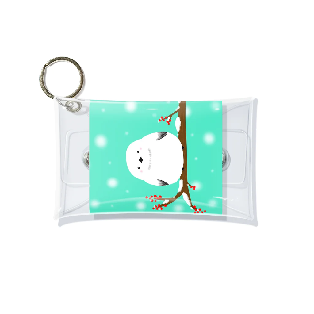 にょろももももものシマエナガちゃん Mini Clear Multipurpose Case