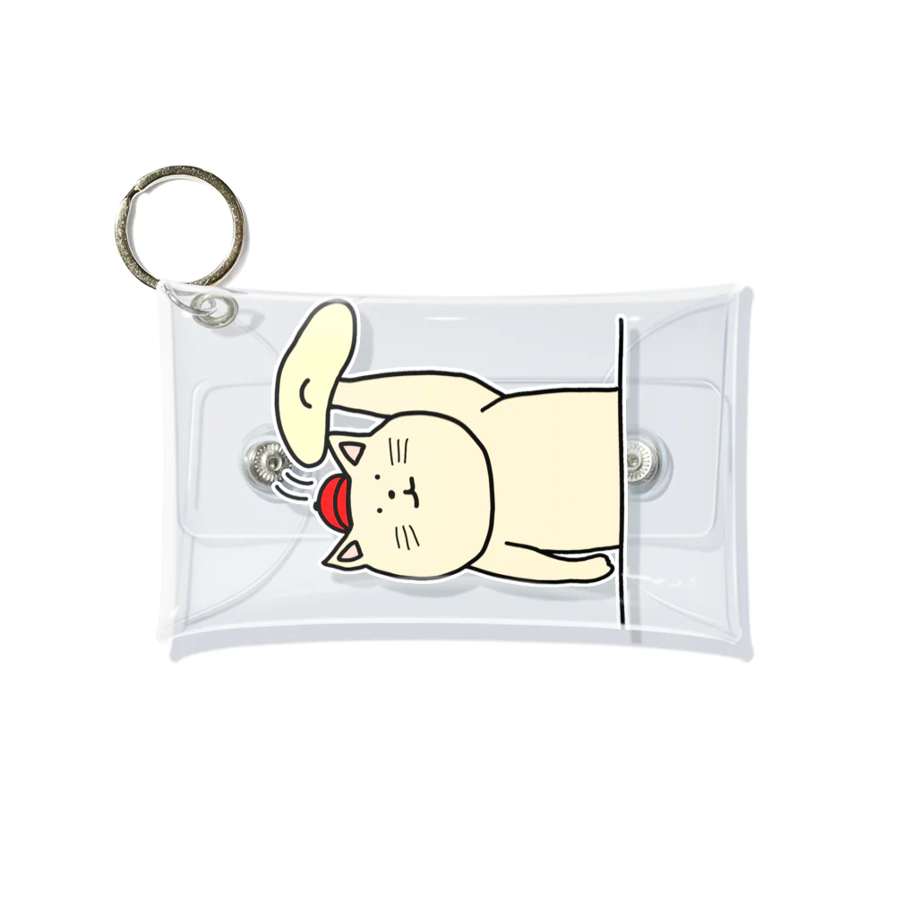 ＋Whimsyのピザ屋さんねこ Mini Clear Multipurpose Case