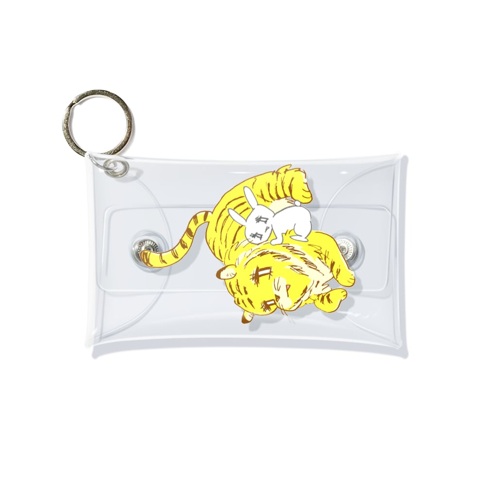 うさぎちゃんアイランドのトラちゃんとうさぎちゃん Mini Clear Multipurpose Case