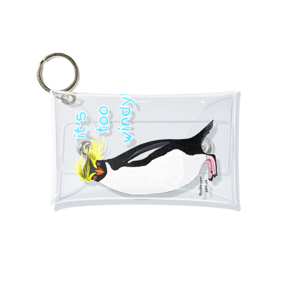 LalaHangeulのRockhopper penguin　(イワトビペンギン) Mini Clear Multipurpose Case