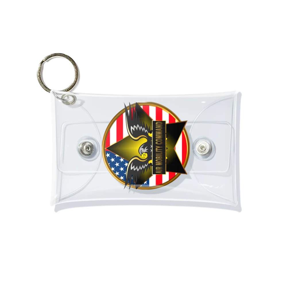 Ａ’ｚｗｏｒｋＳのアメリカンイーグル-AMC-THE STARS AND STRIPES Mini Clear Multipurpose Case