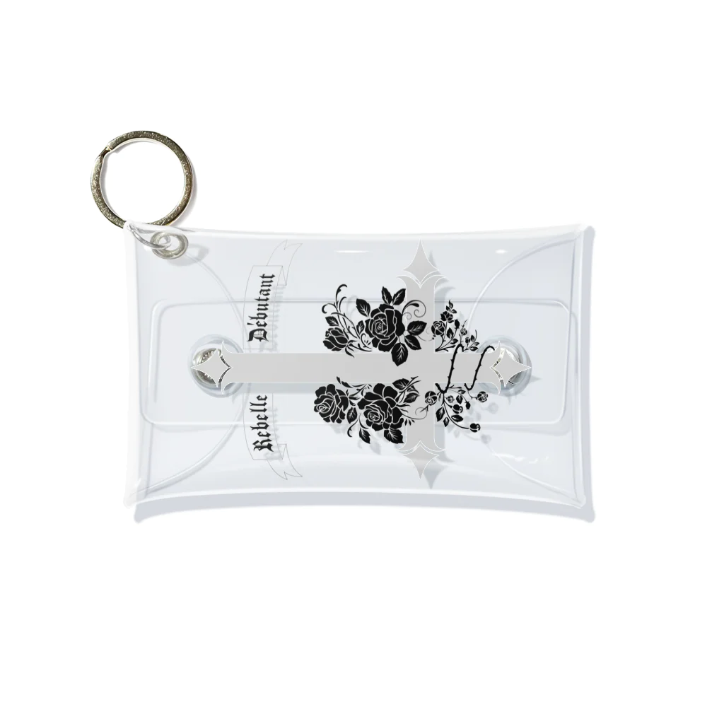 Rebelle DébutantのCroix inversée（淡色ver）アクセサリー Mini Clear Multipurpose Case