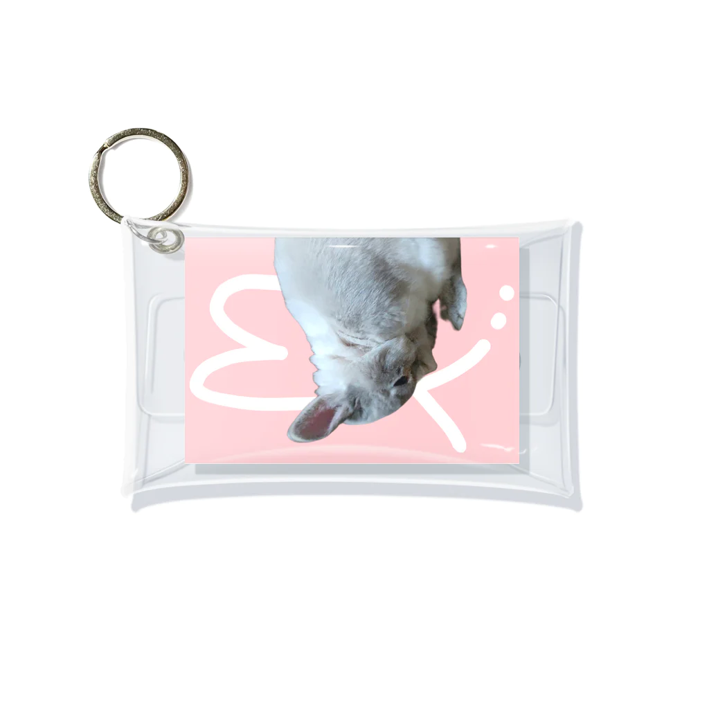 ぽぽこ🐰SHOPのくしくしバニラたん. ハートver Mini Clear Multipurpose Case