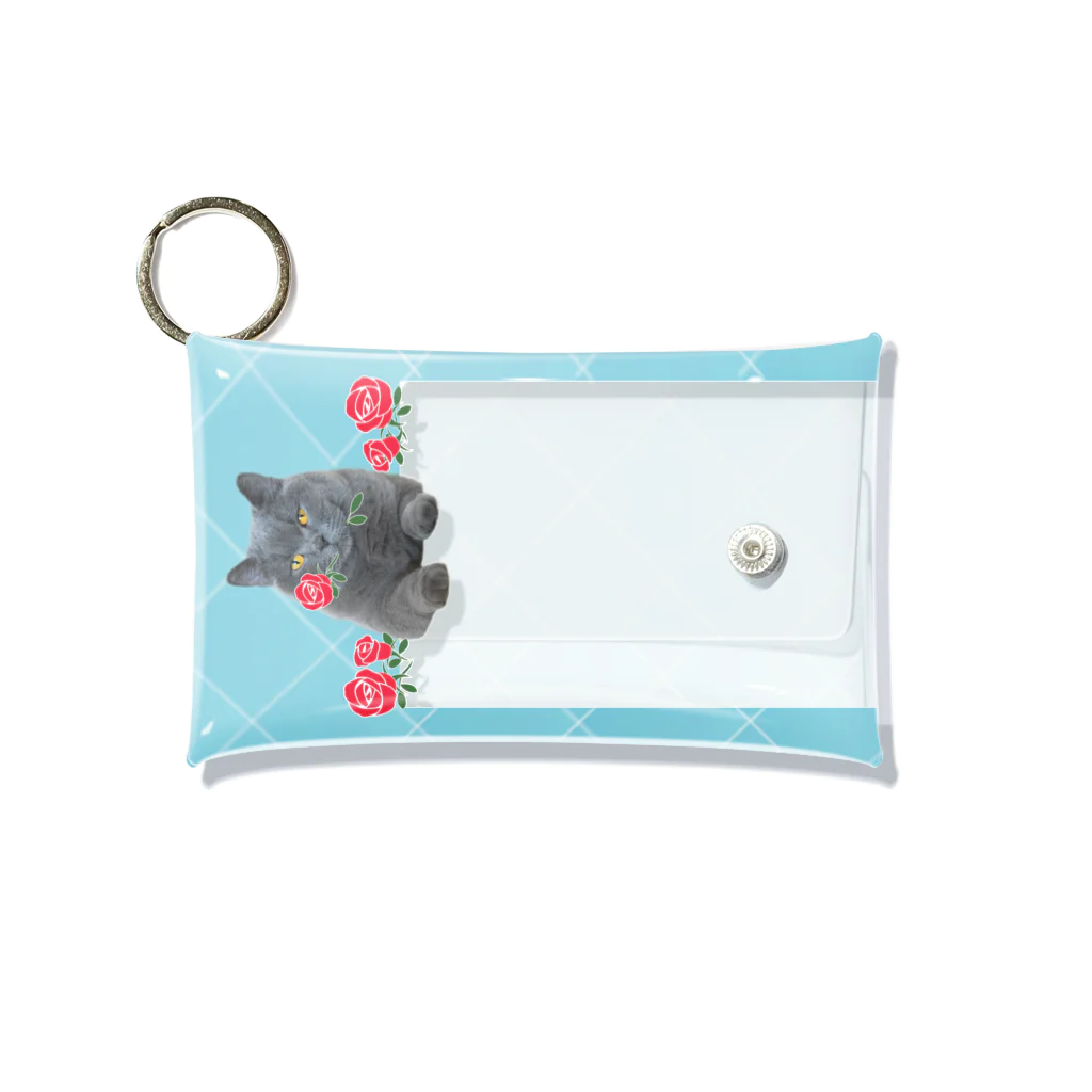 猫カフェにあにゃあグッズショップのつくしちゃんチェキケース Mini Clear Multipurpose Case