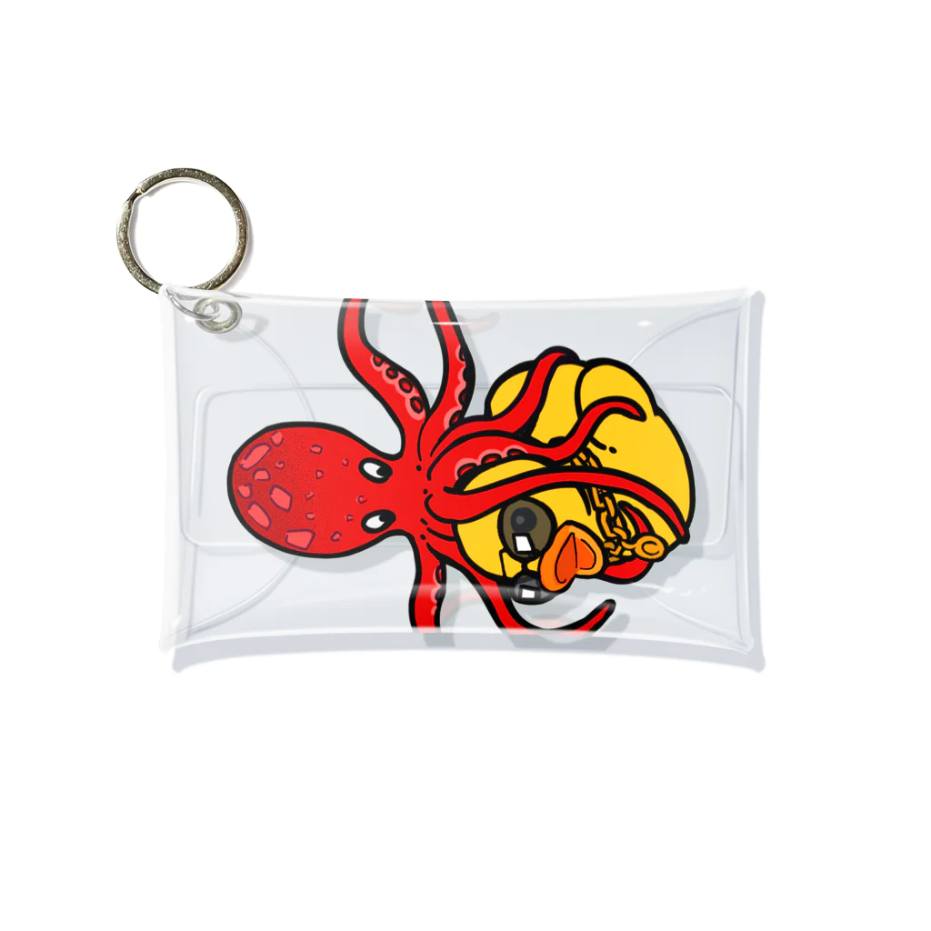 comet by OKADAのduck with octopus Mini Clear Multipurpose Case