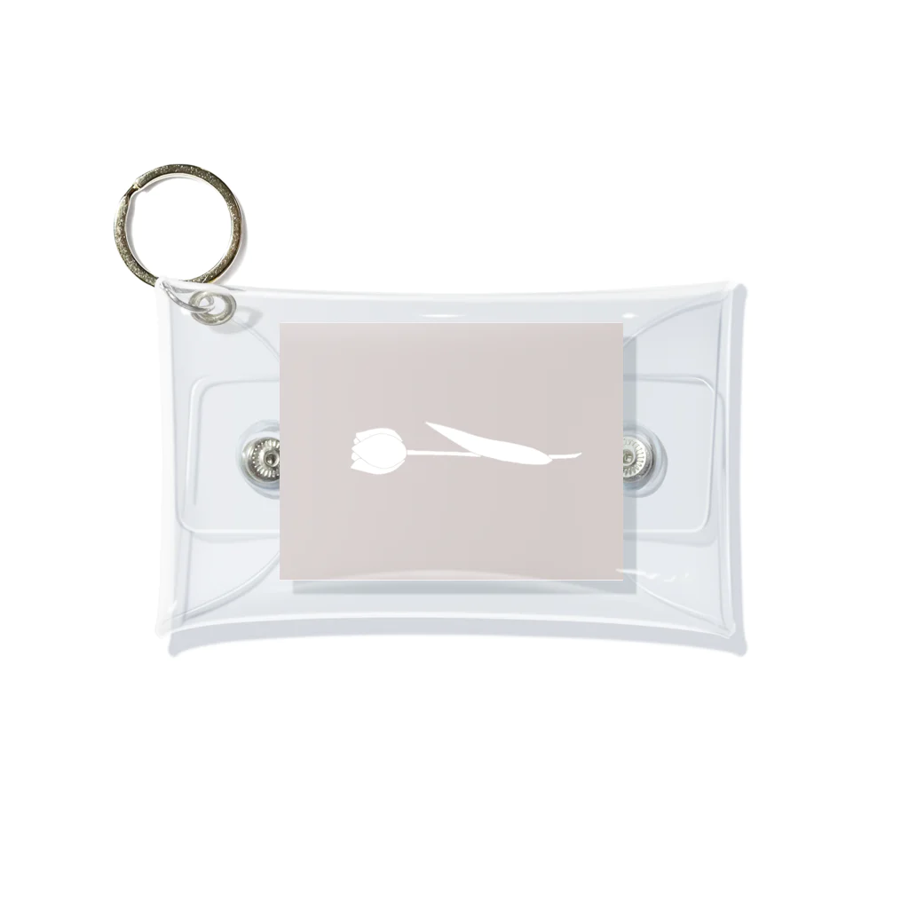 rilybiiのTulip silhouette Mini Clear Multipurpose Case