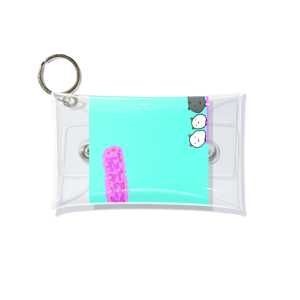 hamuhamu-はむはむ-のみんなでお花見 Mini Clear Multipurpose Case