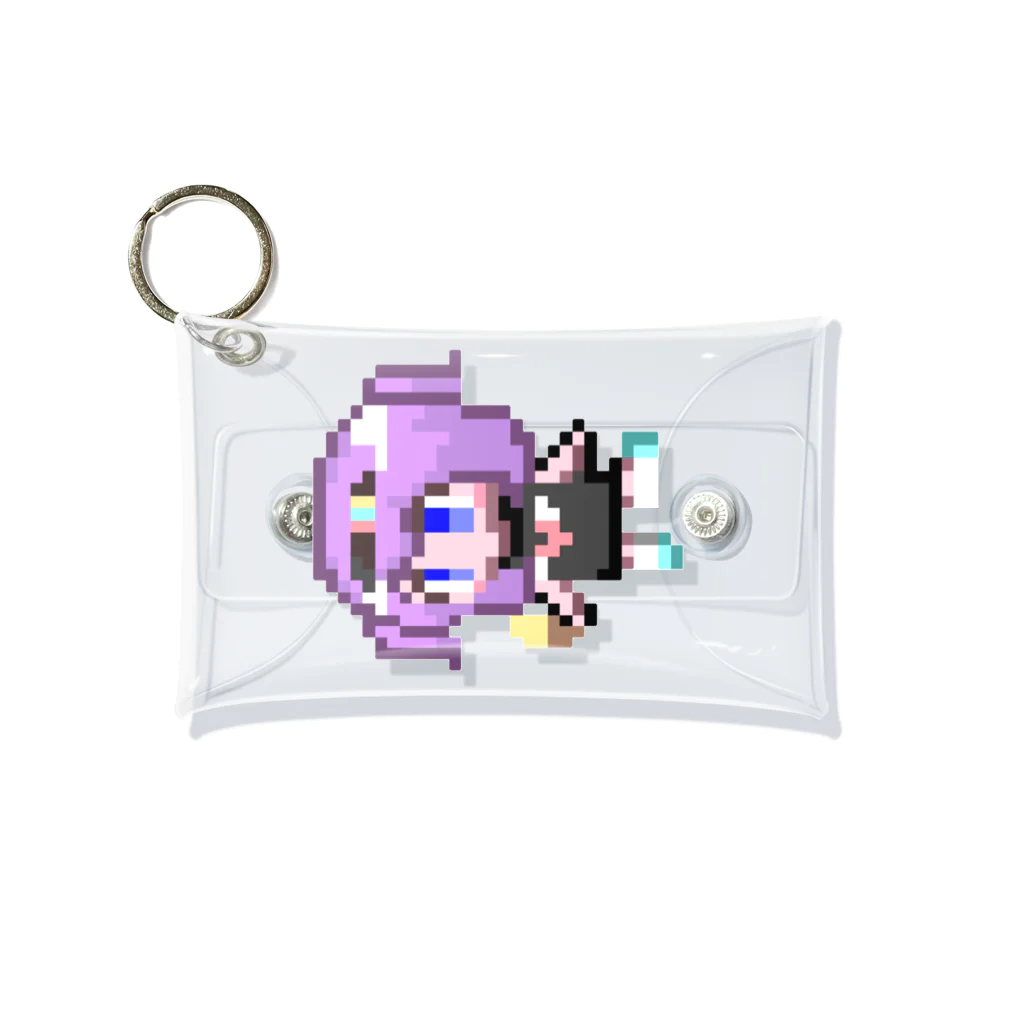 わにょーんのドット絵ネオちゃん Mini Clear Multipurpose Case