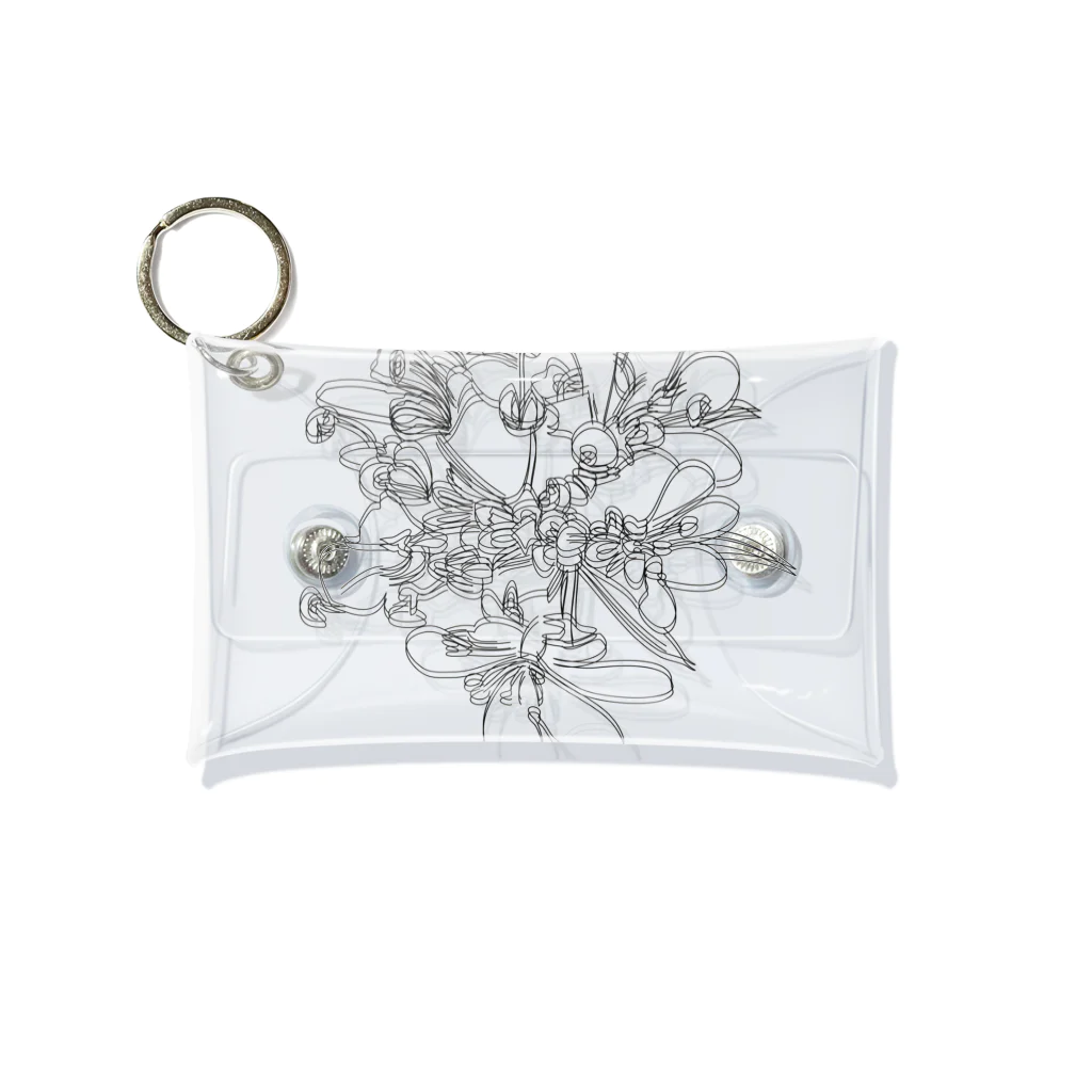 A33のパクチーの花 Mini Clear Multipurpose Case