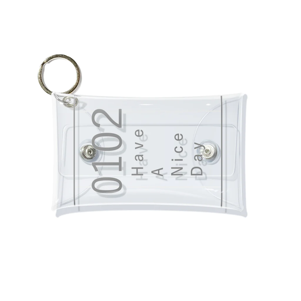 HAVE A NICE DAYの0102 HAVE A NICE DAY (SQUARE) Mini Clear Multipurpose Case