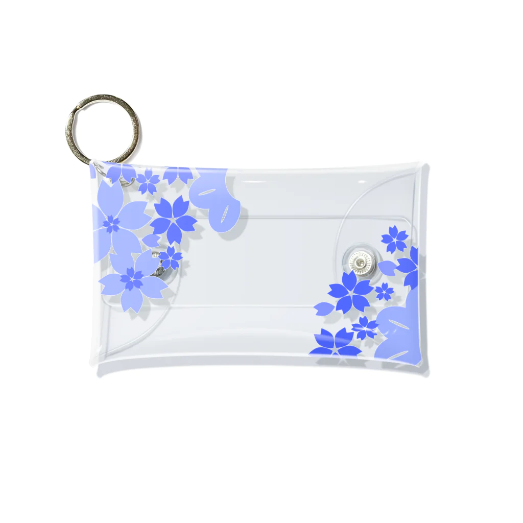 HonNeの桜松R（青） Mini Clear Multipurpose Case