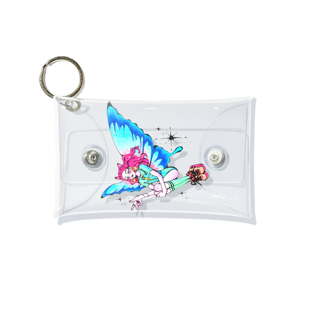 萌日Moekaのグッズ売り場だよ~のButterfly Girl🦋 Mini Clear Multipurpose Case