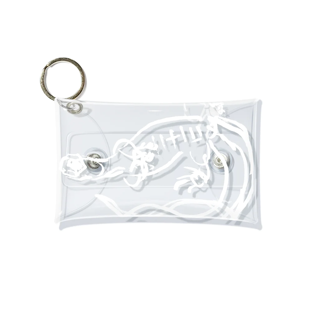 Villiamの【白】ヘソ天オオトカゲ / HESOTEN VARANUS Mini Clear Multipurpose Case