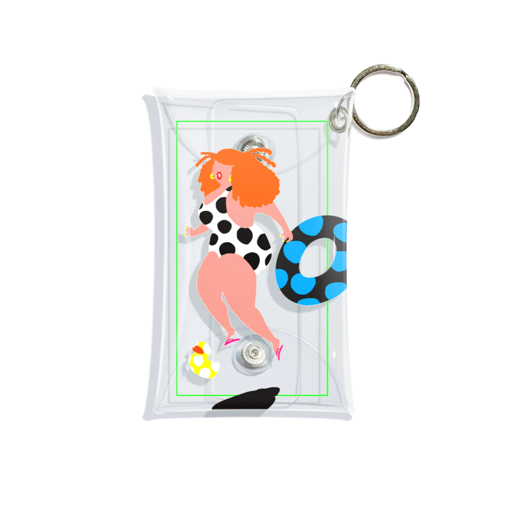 fig-treeの水玉の女03 Mini Clear Multipurpose Case